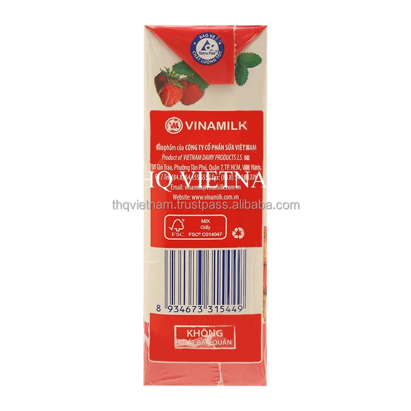 
[THQ VIETNAM ] VINAMILK UHT Drinking Yogurt Strawberry 170ml*28boxes 