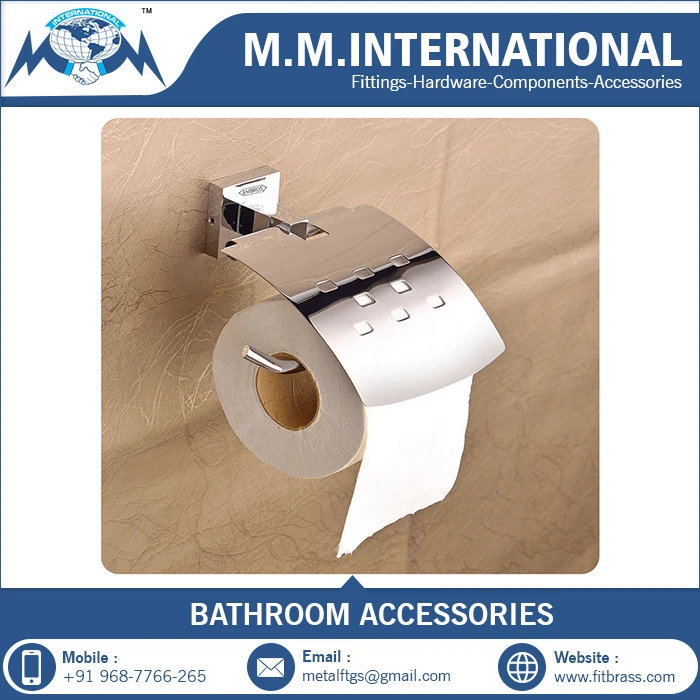 Chrome Finish Wall Mounted Toilet Paper Holder