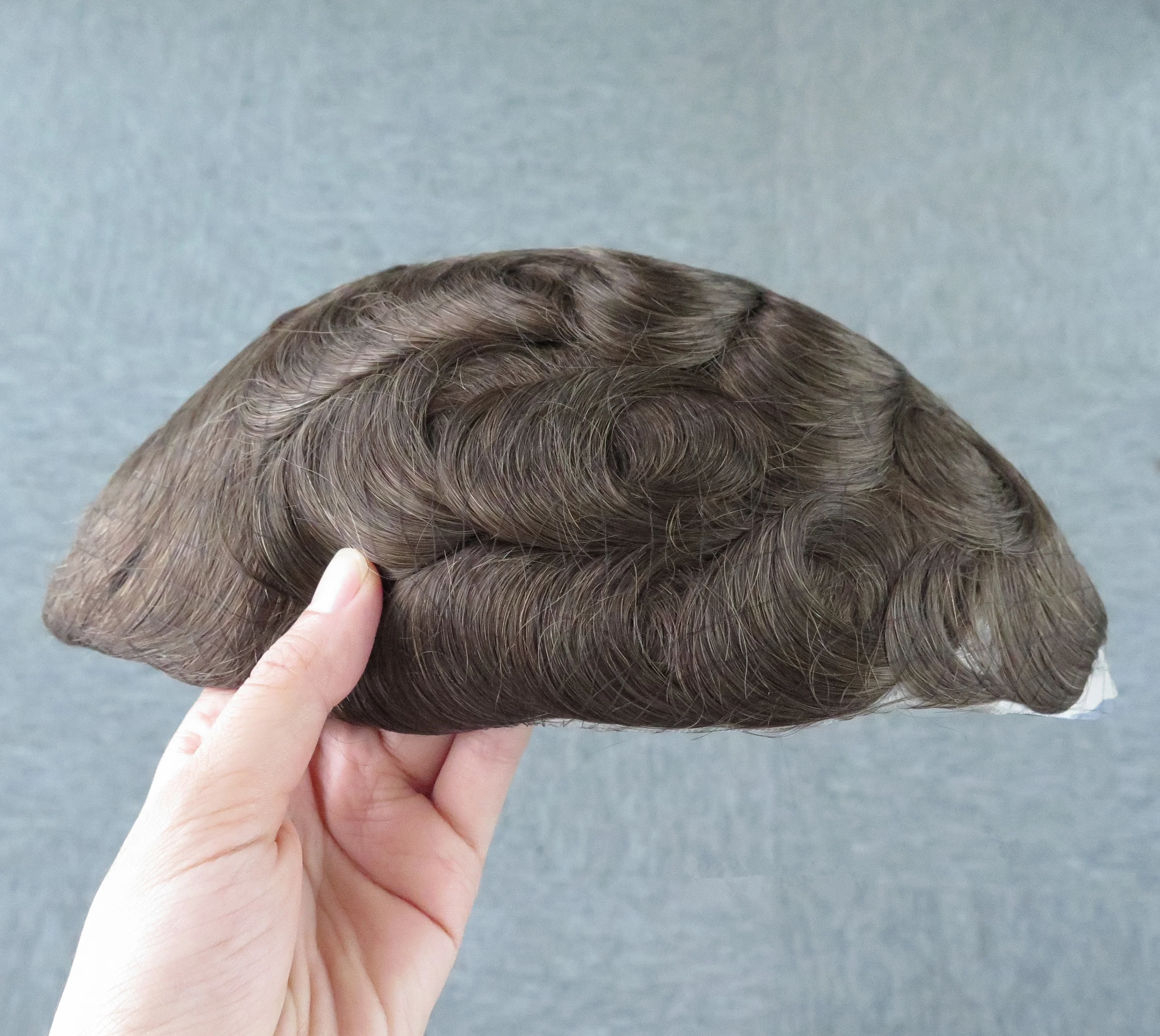 Indian Human Hair Toupee for men, Real Hair Natural Swiss Lace Women/Men Toupee