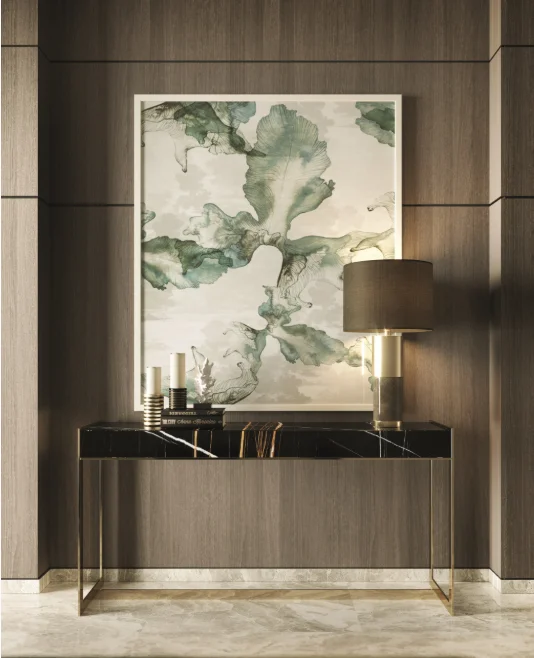 Luxury modern sahara marble console table