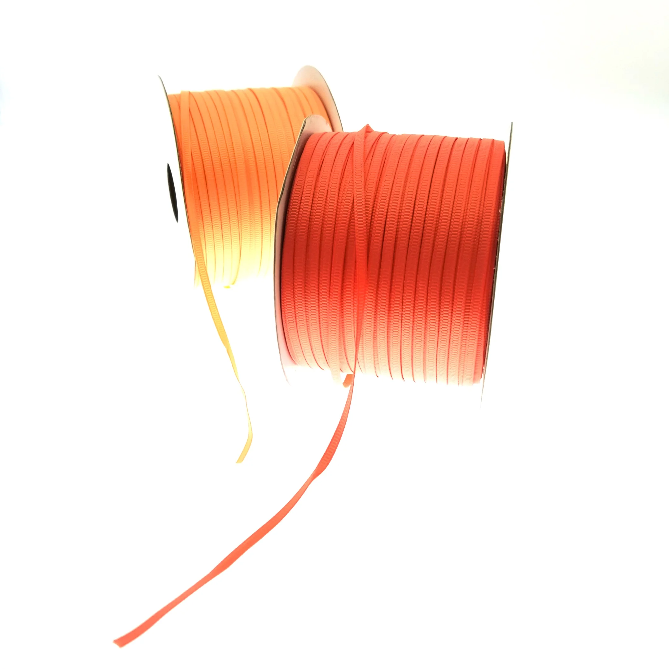 Cheap 5 mm solid color polyester grosgrain woven edge  ribbon solid ribbon