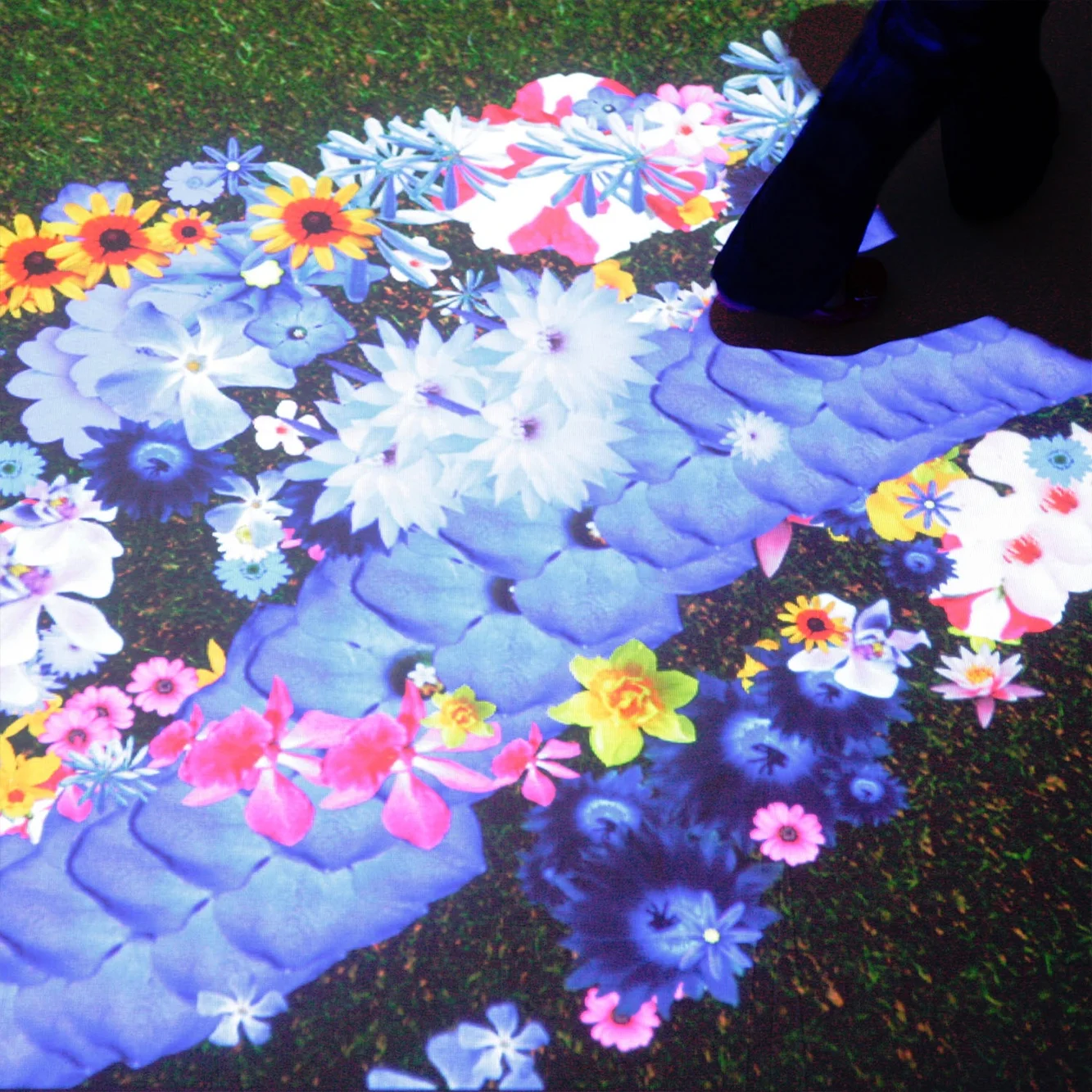 Interactive floor projectiont includes mini PC,projector,motion capture