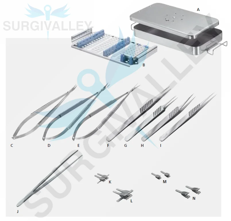 Hand Surgery Basic Set of Micro Surgical Instruments