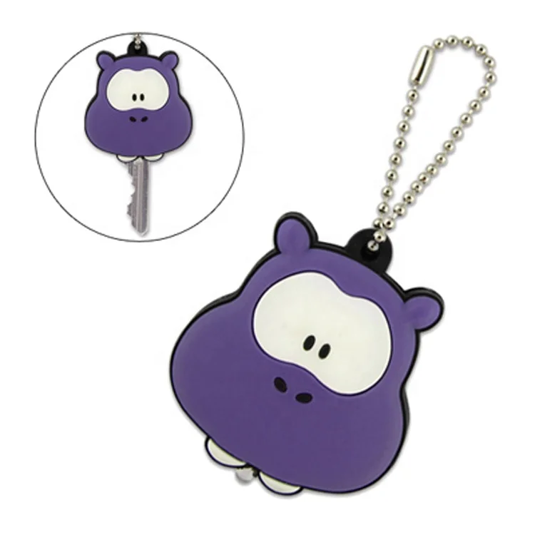Custom Cartoon Character Flashlight Keychain PVC Key Cover