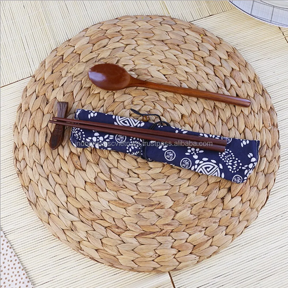 Hand woven straw mat/ natural water hyacinth placemat wholesale