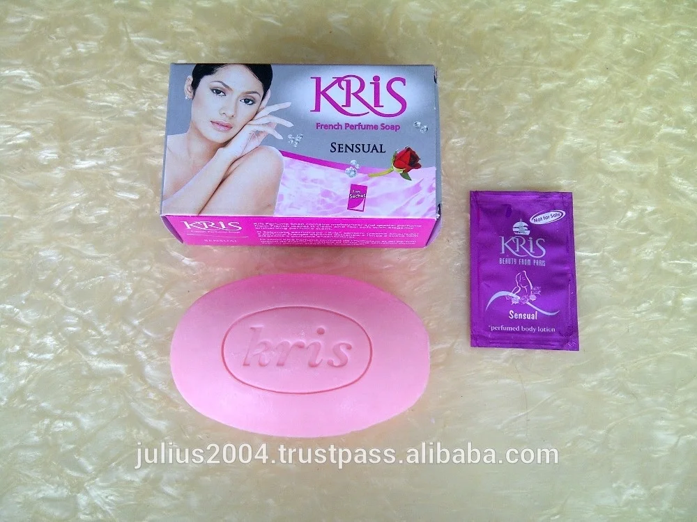 
KRIS Beauty Soap / Bath Toilet Soap with French Perfume Fragrance and Moisturizer 