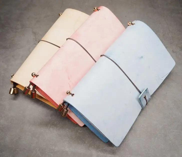 Vegetable tanned leather handmade notebook  Cover