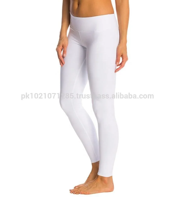 Women Legging Full Length White Legging Women White Legging Women Yoga Pants OEM Customized Spandex Anti Bra with Sheer Mesh