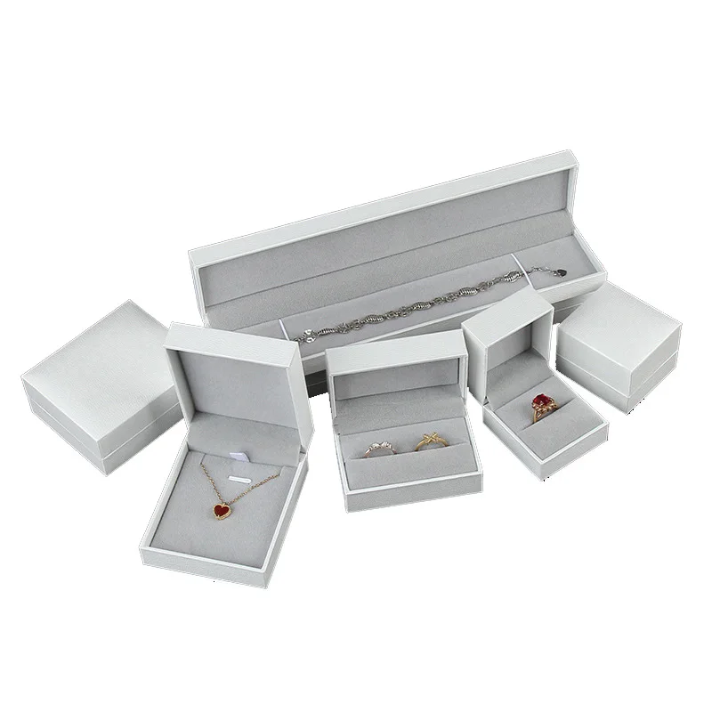 Stock luxury proposal jewelry box jewelry Double Ring box jewelry box velvet