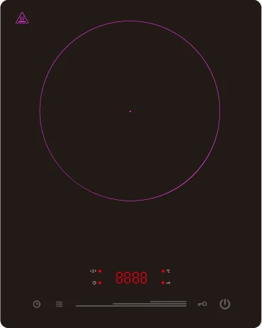 КВт 45 мм Тонкий слайдер управление 2 индукционный поварской верх с EMC