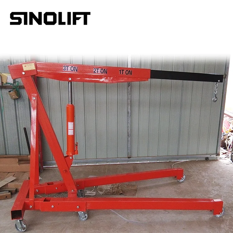 Sinolift  foldable portable engine hoist shop crane