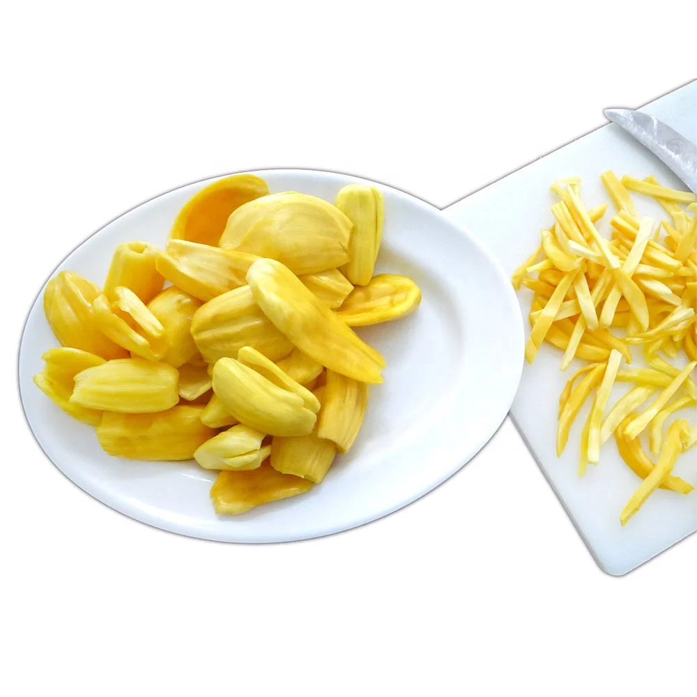 FROZEN JACKFRUIT HALVES PEELED WITH/ WITHOUT SEED/ STRIPS/ DICE ORIGIN VIETNAM TO EXPORT / MITADES DE JACA CONGELADAS PELADAS