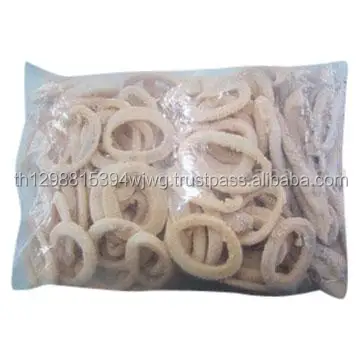 IQF frozen seafood whole cleaned frozen squid ring
