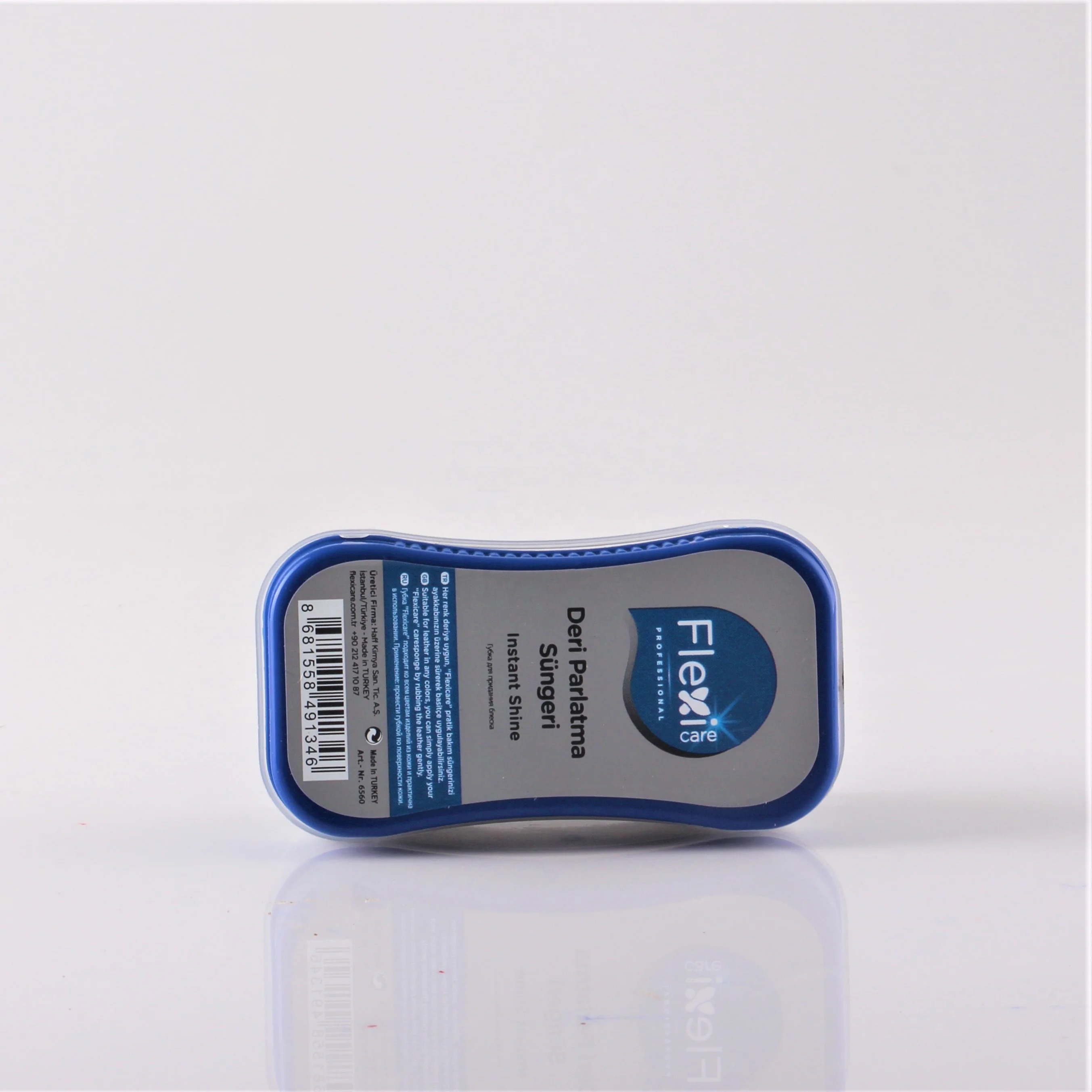 Size Instant Shoe Shine Sponge Natural High Quality Small Travel for Leather Shoes All Colours Black Brown Shoe Care Kit F-6560-