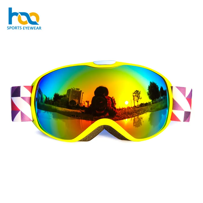 Factory Wholesale Dual Spherical Lens Children Snow Sunglasses Kids Snowboard Googles