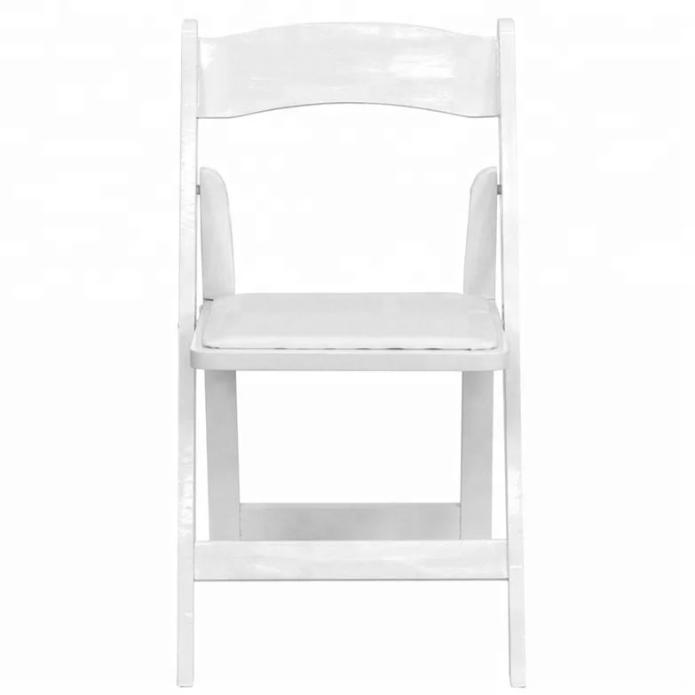 Awesome plastic white folding wimbledon wedding event chair