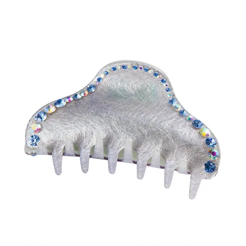 Fashion New Design Women Hair Accessories Plastic Hair Claw Clips Women Thick Crystal Hair Claw Clamps For Gifts