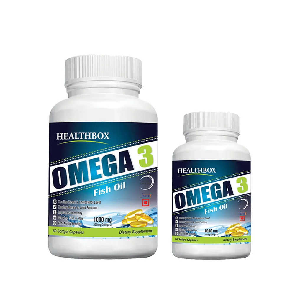 
1000mg Omega 3 Softgel Capsules 