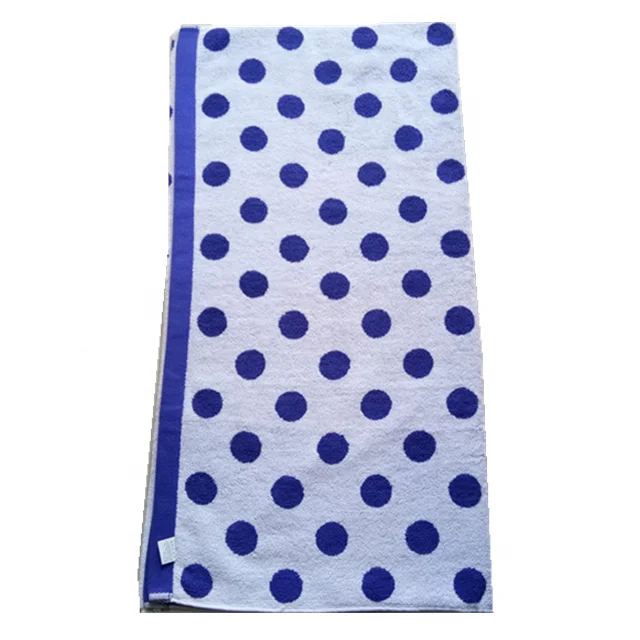 Премиум хлопчатобумажная ткань обе махровые стороны пользовательский дизайн жаккардовое банное полотенце пляжное полотенце