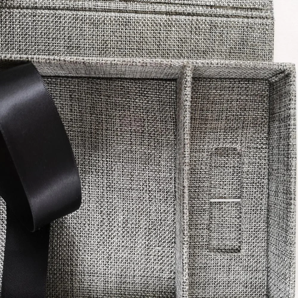 Custom Linen USB Memory Stick Photo Presentation Box