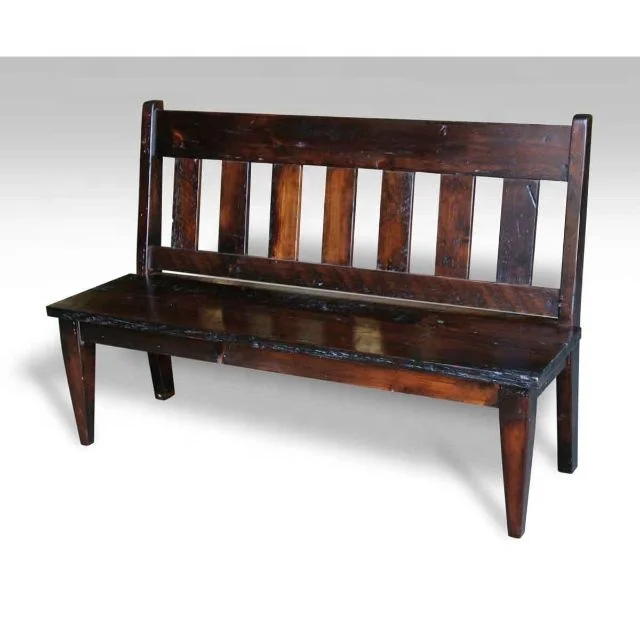 
 Industrial Wood Bench  