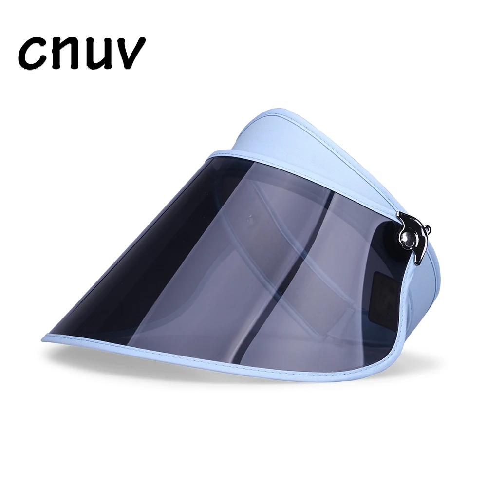 Customized Design Plastic Women UV Protection Sun Hats Packable Summer Hat Large Sun Visor