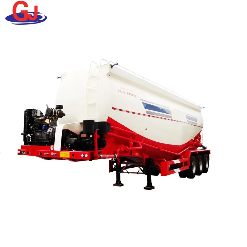 60tons bulk cement vessels lime cement transport tank semi trailer for sale