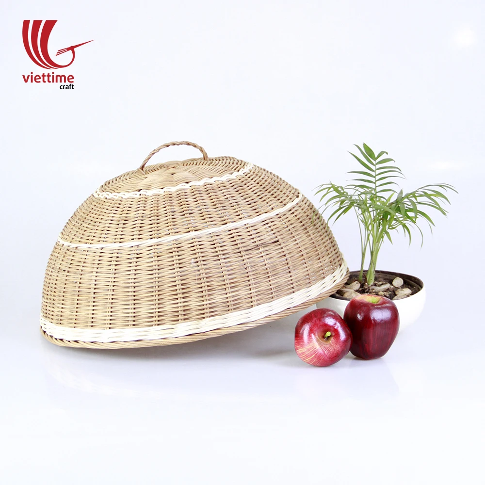 
Rattan wicker eco-friendly food cover tent, handmade food tent, net food cover umbrella 