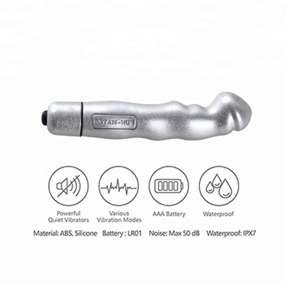 
Zeno Powerful Dildo Penis Shape Bullet Vibrator 16 vibration Modes Female Clitoris Stimulator 