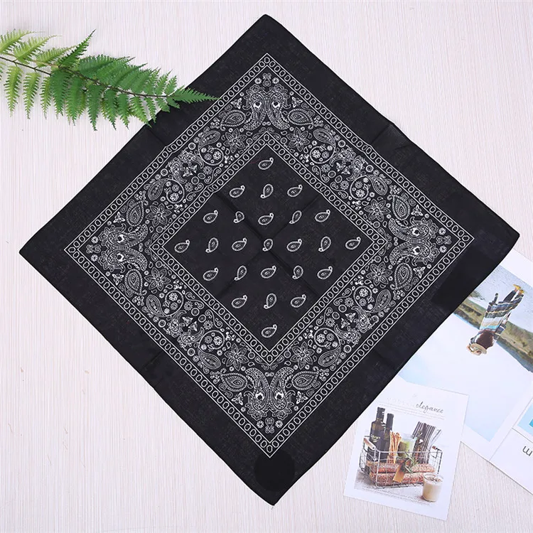 
New Arrived High Quality Hair Bandanas Fashion Double Side Print Bandana Head Wrap Square Scarf 