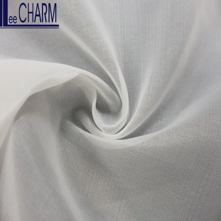 LCSH010 Wholesale Dye Polyester Organza Fabric Roll