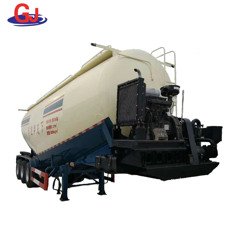 60tons bulk cement vessels lime cement transport tank semi trailer for sale
