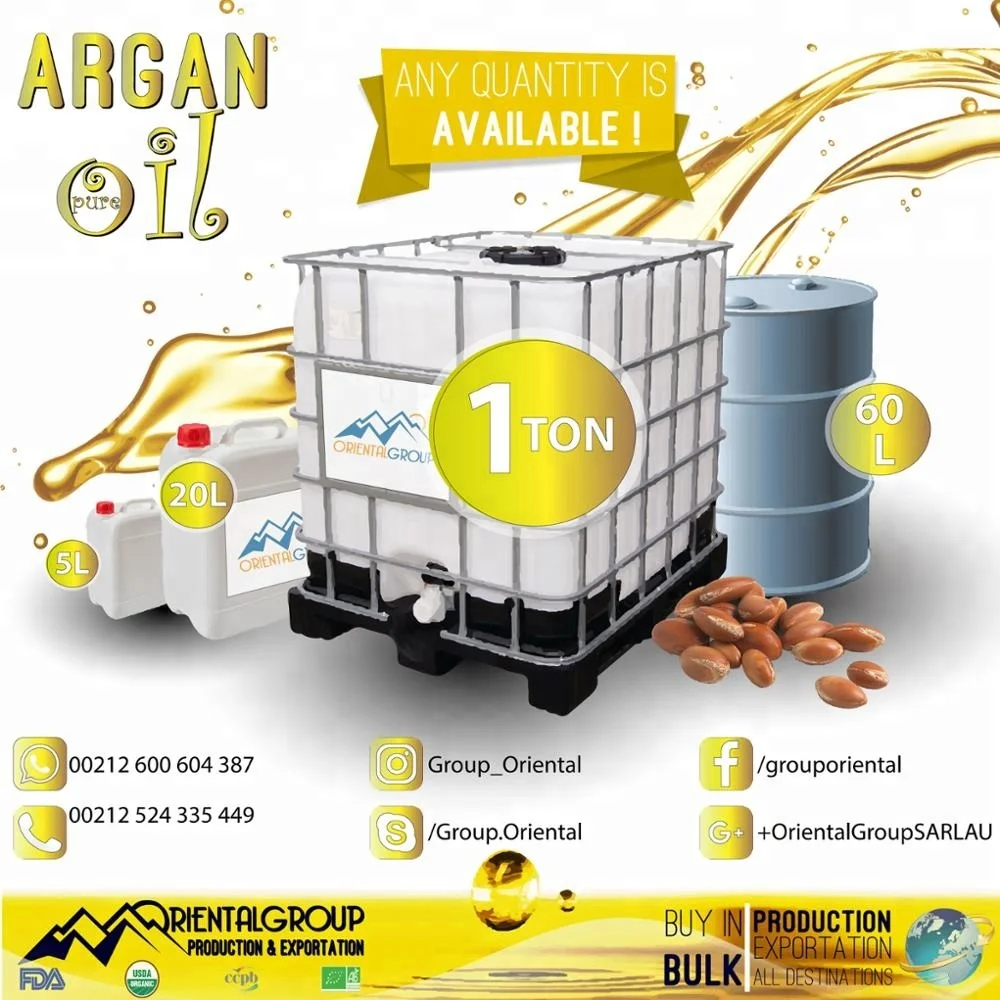 
Moroccan Argan oil 100% natural - cold pressed Argan oil by Oriental Group 