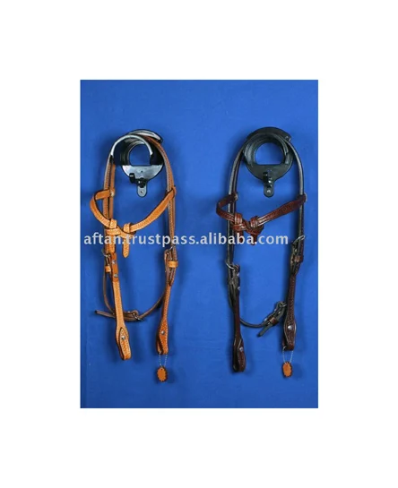 Высококачественная лошадиная Западная головка на 100% чистой индийской коже с ручной резьбой завязками и латунными пряжками