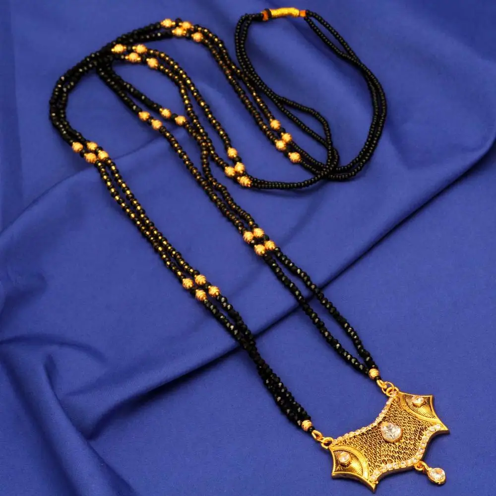 All New White Color Beautiful American Diamond Mangalsutra