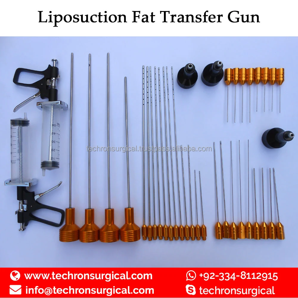 Пистолет для липосакции жира, инъекционный пистолет для переноса жира для увеличения ягодиц, лица, губ и бедер