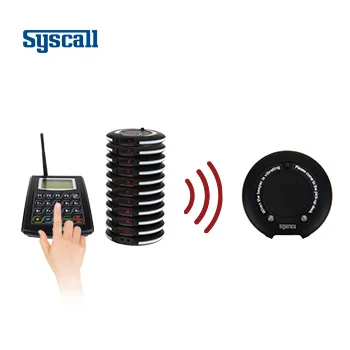 (GP-101R)Syscall Wireless restaurant guest coast pager/paging system at restaurant, hospital and hotel or cafe