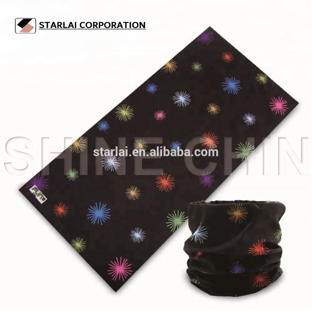 Custom Design 100% Polyester Seamless Tube Bandana Multi-Function Outdoor Sport Headwear for Adults European American Style