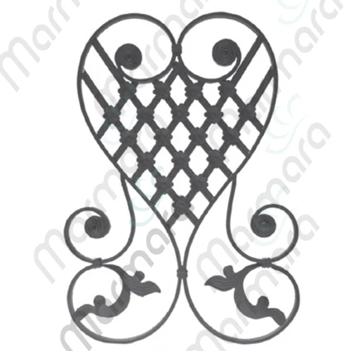 
Cheap Wrought Iron Decorative Panel rosette forged flower for Fence Gate Ornaments Turkish Made Component - Marmara 