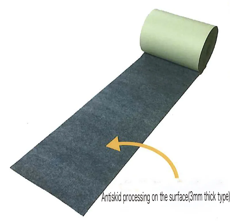 Oil and Water Absorption Mats Roll ER-90-0.3-FT with non-slip function and high durability for factory safety measures