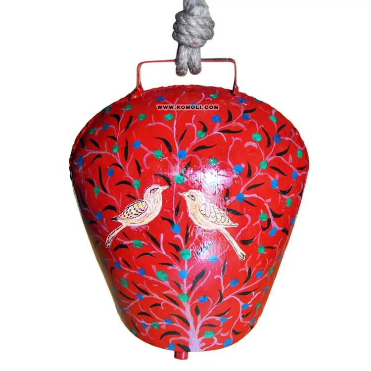 
Hand Painted Red souvenirs swiss cowbell custom painted cowbells 