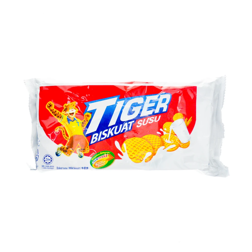  Сладкое печенье Tiger Sweet Малайзия с молоком шоколадом и вкусом банана
