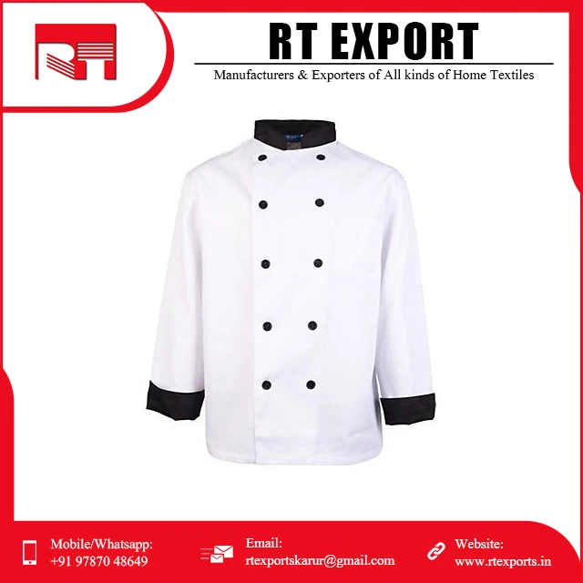 Bulk Sale Top Quality Professional Chef Jacket Cotton Cooking kitchen Chef Coat with Private Logo