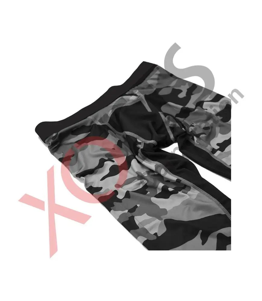 Sublimated Camo Design Compression Gym Workout Fitness Legging Tights