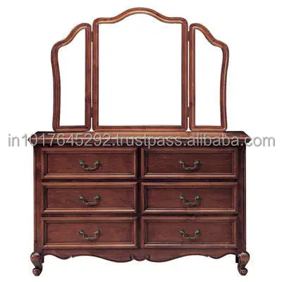 
High quality wooden dressing table antique wooden dresser teakwood dressing table 