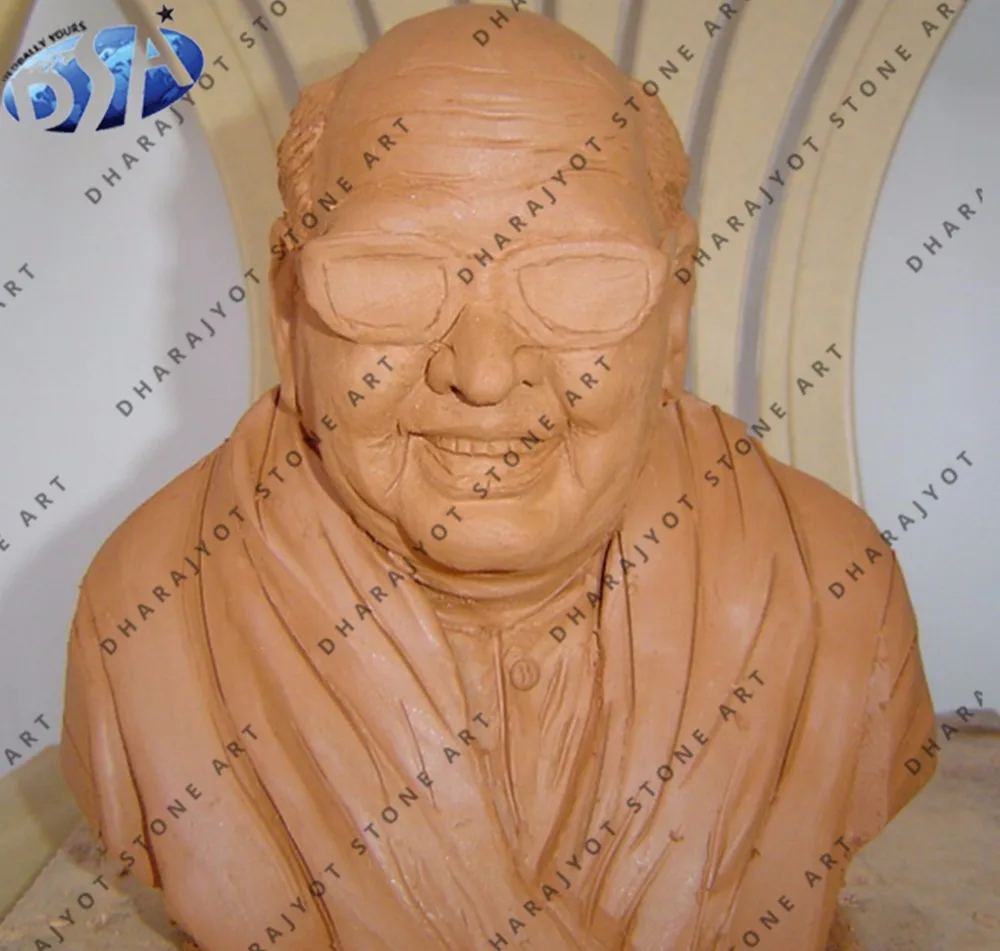 Красный песчаный декоративный бюст для пожилых женщин