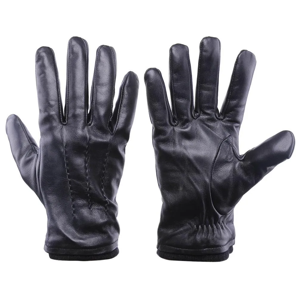 Women Ladies Soft sheepskin 100% Leather car driving work Gloves with lining Driving Winter Glove