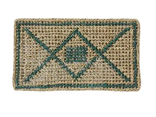 Popular Products Vietnam Handmade Home Decor Floor Seagrass Mat Colorful Design 2018