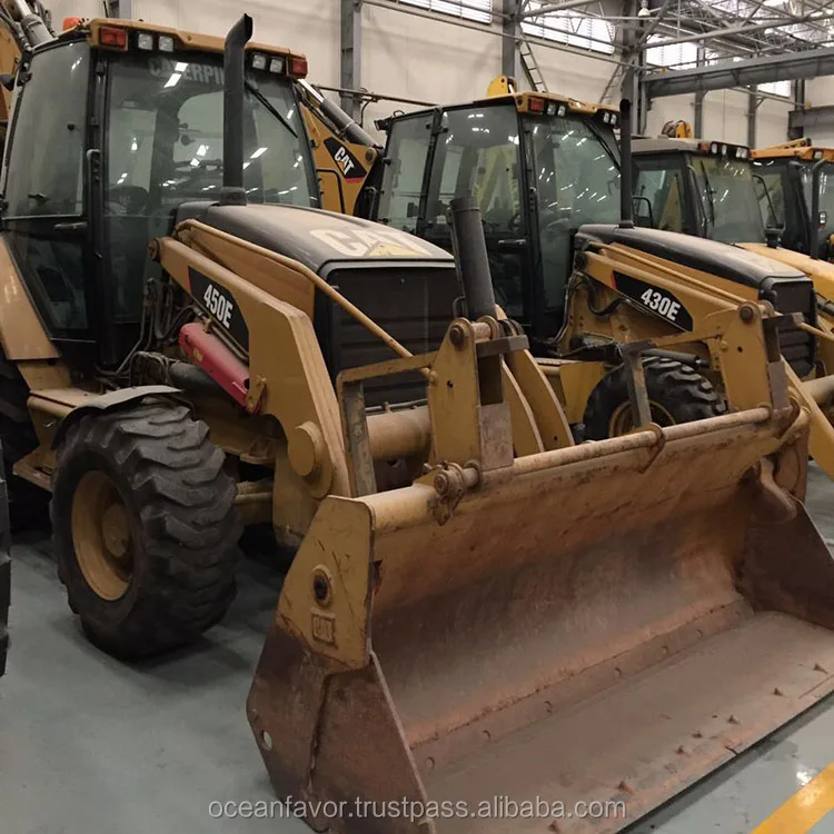 used backhoe loader caterpillar 450E for sale, CAT 450E backhoe loader
