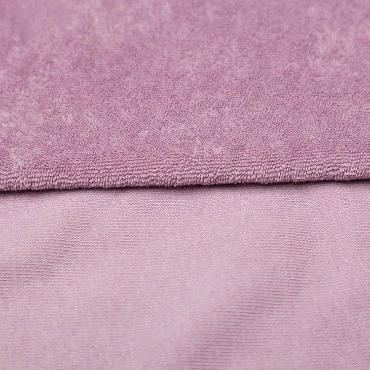 High quality knit 100% cotton microfiber towel fabric for bath per meter